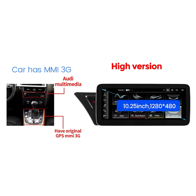 Multimedia Navigatie Voor Audi A4 A4l A5 B8 2009-2016 |DAB+|Carplay - Audioplay