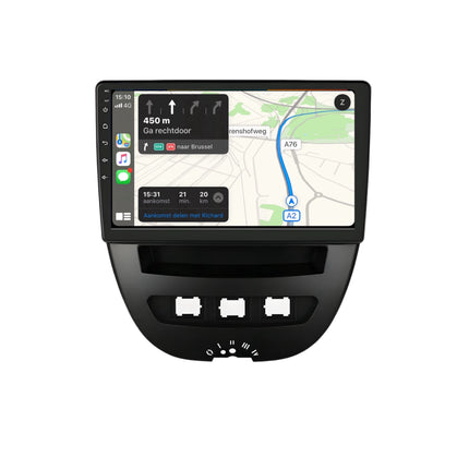Multimedia Navigatie Peugeot 107 2006- 2014 |DAB|Carplay Autoradio Beeldscherm - Audioplay
