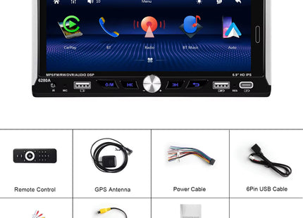 Universele 1din Autoradio | Multimedia systeem | Apple Carplay & Android Auto