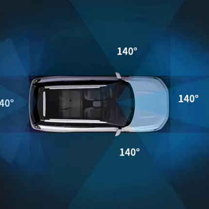 360 Graden Dashcam |Gps Hd 4*1080P| DVR 24uur opname functie | Nachtzicht Wifi 128Gb (M 8S) - Audioplay