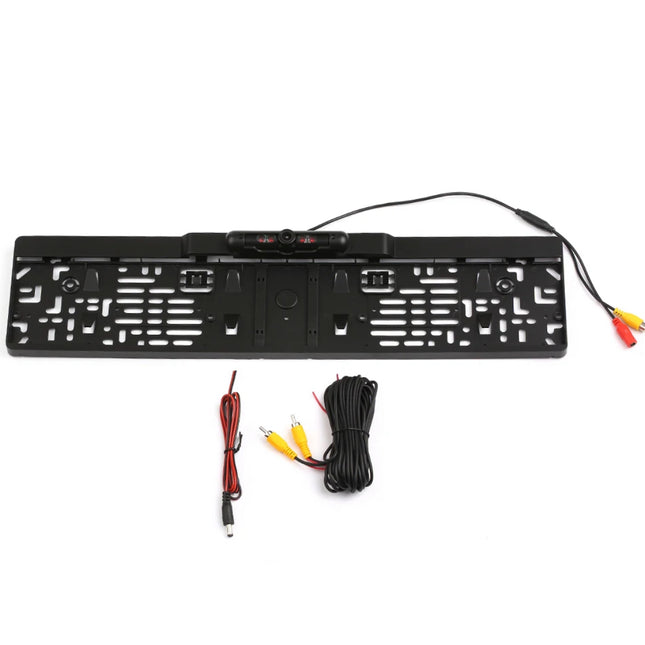 kentekenplaathouder met 4 IR LED-auto-achteruitrijcamera universeel - Audioplay