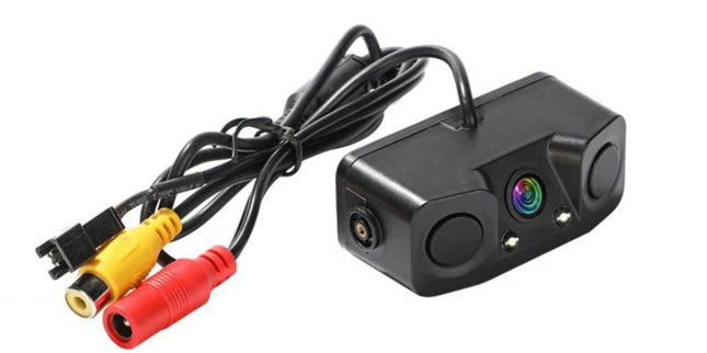 HD CCD Achteruitrijcamera met Parkeer sensoren Detector + LED Nachtzicht - Audioplay