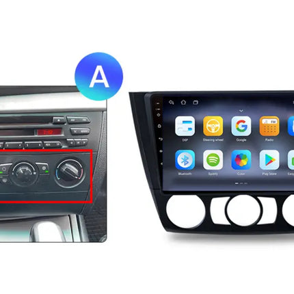 Multimedia Navigatie BMW 1 Serie 2004 - 2013|DAB|Bluetooth|4Core 32GB| (E81 E82 E87 E88) |Carplay Beeldscherm 9 Inch - Audioplay