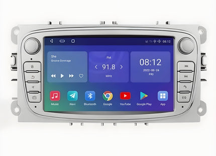 Multimedia Navigatie Ford Focus 2005-2013 |DAB|Bluetooth|4Core 32GB|Carplay (C-Max) Multimedia Beeldscherm 7 Inch