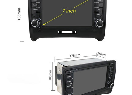 Multimedia Navigatie Audi TT 2006-2014 |DAB|Carplay Autoradio Mk2 8j | Beeldscherm 7Inch