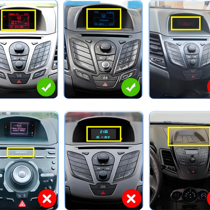 Multimedia Navigatie Ford Fiesta 2009 - 2017 |DAB|Carplay Autoradio beeldscherm 9 Inch - Audioplay