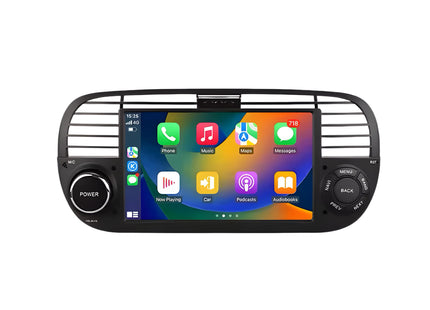 Multimedia Navigatie Fiat 500 2007-2015|DAB|Bluetooth|4Core 32GB|Carplay Autoradio Beeldscherm multimedia