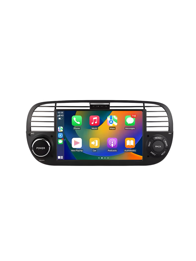 Multimedia Navigatie Fiat 500 2007-2015|DAB|Bluetooth|4Core 32GB|Carplay Autoradio Beeldscherm multimedia