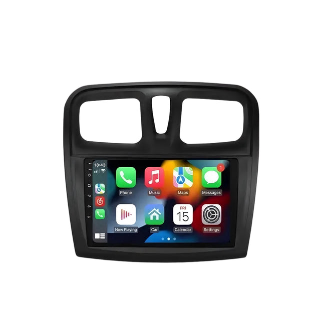 Multimedia Navigatie Renault Logan 2 2012-2019 |DAB|Bluetooth|Carplay Autoradio Logan 2 Beeldscherm 9 inch - Audioplay