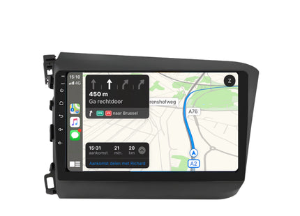 Multimedia Navigatie Honda Civic 2012-2015|DAB|Carplay Autoradio Beeldscherm