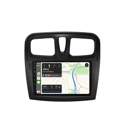 Multimedia Navigatie Renault Logan 2 2012-2019 |DAB|Bluetooth|Carplay Autoradio Logan 2 Beeldscherm 9 inch - Audioplay