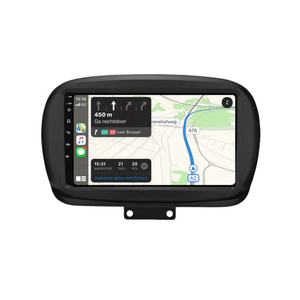 Multimedia Navigatie Fiat 500x 2014 - 2020 |DAB|Bluetooth|4Core 32GB|Carplay Autoradio Beeldscherm 9 Inch - Audioplay
