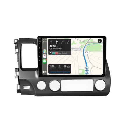 Multimedia Navigatie Honda Civic 2006-2011 |DAB|Bluetooth|4Core 32GB|Carplay Autoradio Beeldscherm 10-inch - Audioplay