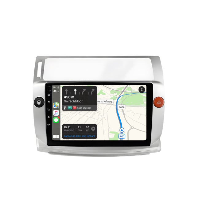 Multimedia navigatie Citroen C-Quatre 2004-2009|Carplay Autoradio Beeldscherm - Audioplay