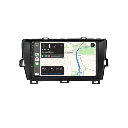 Multimedia Navigatie Toyota Prius 3 2009 - 2015 |DAB|Carplay Autoradio Prius 3 Beeldscherm 9 Inch - Audioplay