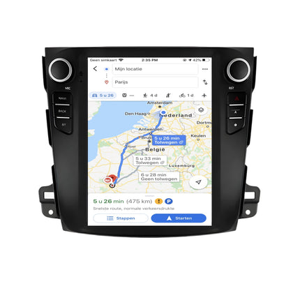 Multimedia Navigatie Mitsubishi Outlander Xi 2 2008 - 2011 |DAB|Bluetooth|Carplay Autoradio Beeldscherm - Audioplay