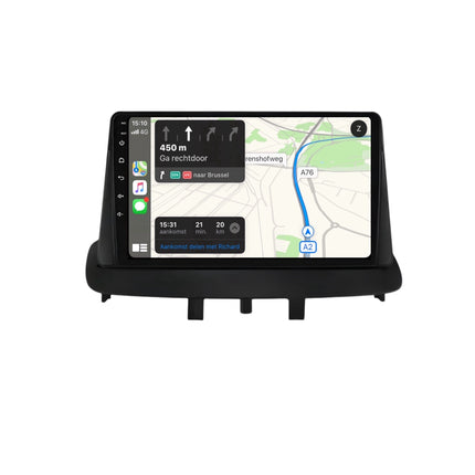 Multimedia Navigatie Renault Megane 3 2008 - 2014 |DAB|Carplay Autoradio Megane 3 Beeldscherm 9 Inch - Audioplay
