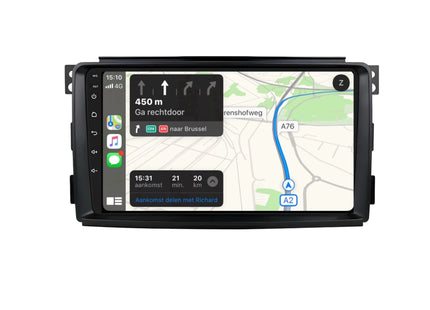 Multimedia Navigatie Smart Fortwo 451 2005 - 2010 |DAB|Carplay Autoradio Fortwo 451 Beeldscherm 9 Inch - Audioplay