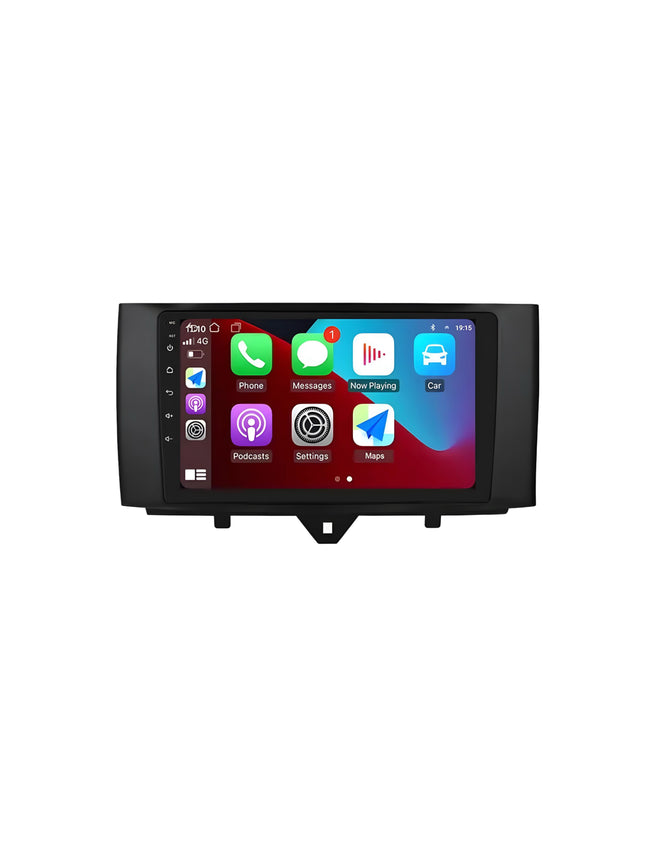 Multimedia Navigatie Smart Fortwo 451 2010 - 2015 |DAB|Carplay Autoradio Fortwo 451 Beeldscherm 9 Inch