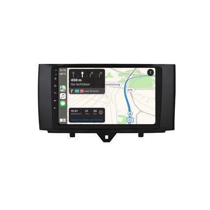Multimedia Navigatie Smart Fortwo 451 2010 - 2015 |DAB|Carplay Autoradio Fortwo 451 Beeldscherm 9 Inch - Audioplay