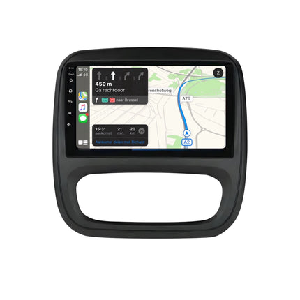 Multimedia Navigatie Renault Trafic 3 2014- 2021 |DAB|Carplay Autoradio Trafic 3 Beeldscherm 9 Inch - Audioplay