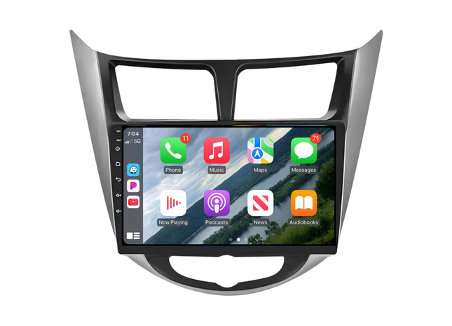 Multimedia Navigatie Hyundai Solaris 2010-2016 |DAB|Bluetooth|Carplay Autoradio Beeldscherm 9 Inch - Audioplay