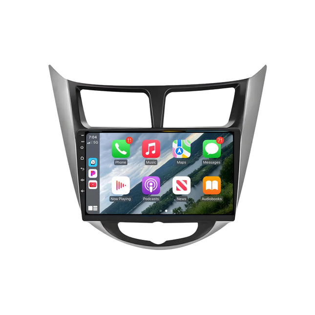 Multimedia Navigatie Hyundai Verna 2010-2016 |DAB|Carplay Autoradio Beeldscherm 9 Inch - Audioplay