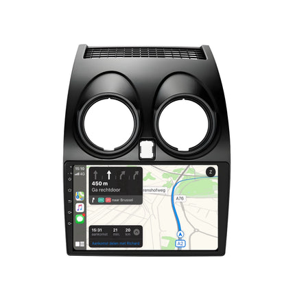 Multimedia Navigatie Nissan Qashqai j10 2006-2013 |DAB|Carplay Autoradio Beeldscherm 9 Inch - Audioplay