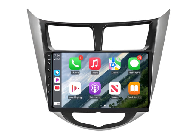 Multimedia Navigatie Hyundai Accent 2010-2016 |DAB|Carplay Autoradio Beeldscherm 9 Inch - Audioplay