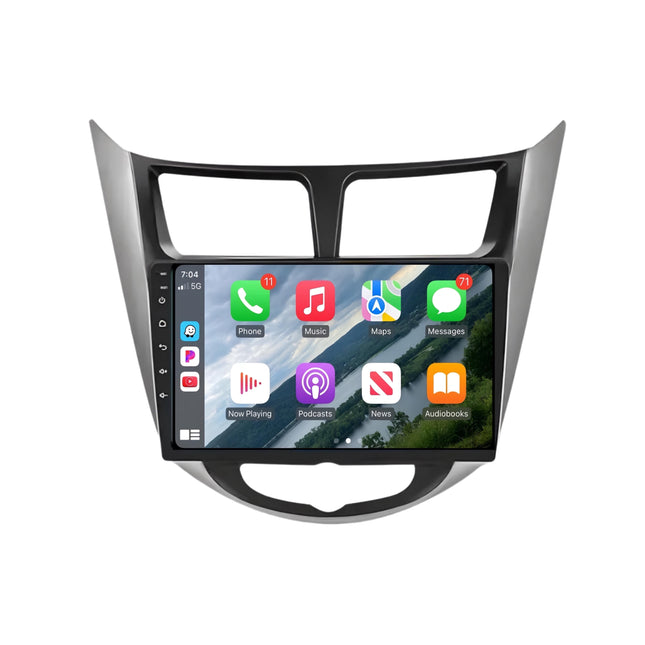 Multimedia Navigatie Hyundai Accent 2010-2016 |DAB|Carplay Autoradio Beeldscherm 9 Inch - Audioplay