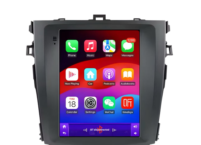 Multimedia Navigatie Toyota Corolla E140/150 2006-2013|DAB|Carplay Autoradio Beeldscherm 9 Inch - Audioplay