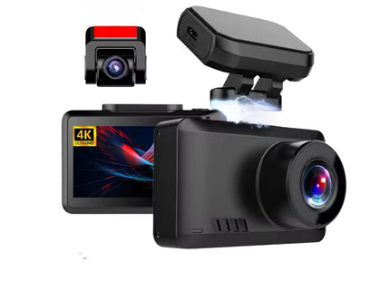 4K Dashcam Dual Lens Auto Camera |Videorecorder Nachtzicht Ingebouwde Gps Wi-Fi Ondersteuning 24 Uur opname