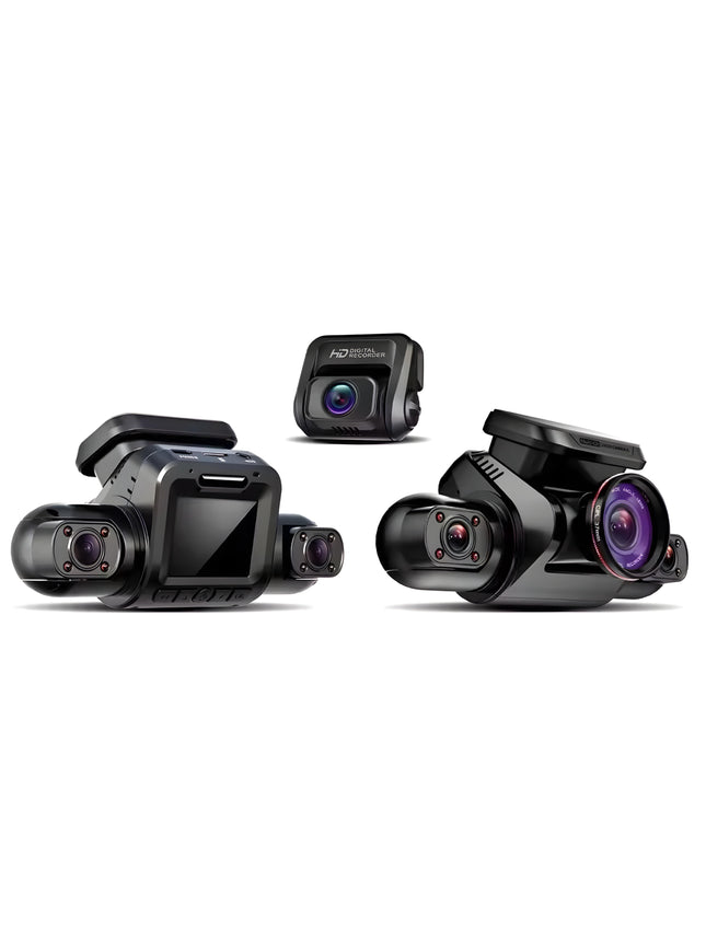 360 Graden Dashcam |Gps Hd 4*1080P| DVR 24uur opname functie | Nachtzicht Wifi 128Gb (M 8S)