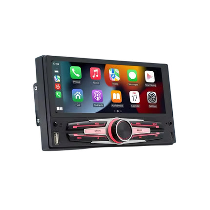 Universele Multimedia Autoradio 1 Din | Apple Carplay & Android Auto | Bluetooth Mirrorlink |FM Ontvanger - Audioplay