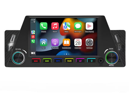 Universele Autoradio 1 Din | Apple Carplay & Android Auto | Multimedia Systeem