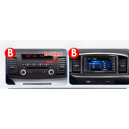 Multimedia Navigatie Mitsubishi Lancer 2007-2012|DAB|Bluetooth|4Core 32GB|Carplay Autoradio Beeldscherm - Audioplay