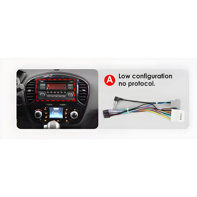 Multimedia Navigatie Nissan Juke 2010 -2014 |DAB|Carplay Autoradio Yf15 Beeldscherm  9 Inch - Audioplay