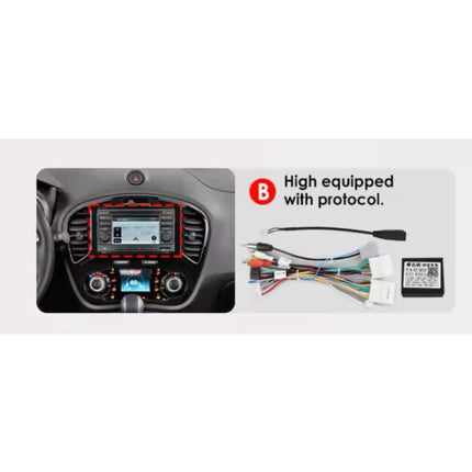 Multimedia Navigatie Nissan Juke 2010 -2014 |DAB|Carplay Autoradio Yf15 Beeldscherm  9 Inch - Audioplay