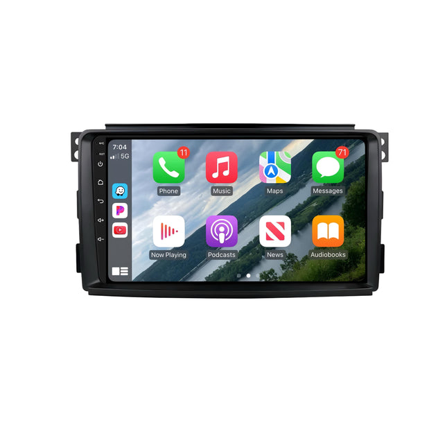 Multimedia Navigatie Smart Fortwo 451 2005 - 2010 |DAB|Carplay Autoradio Fortwo 451 Beeldscherm 9 Inch - Audioplay
